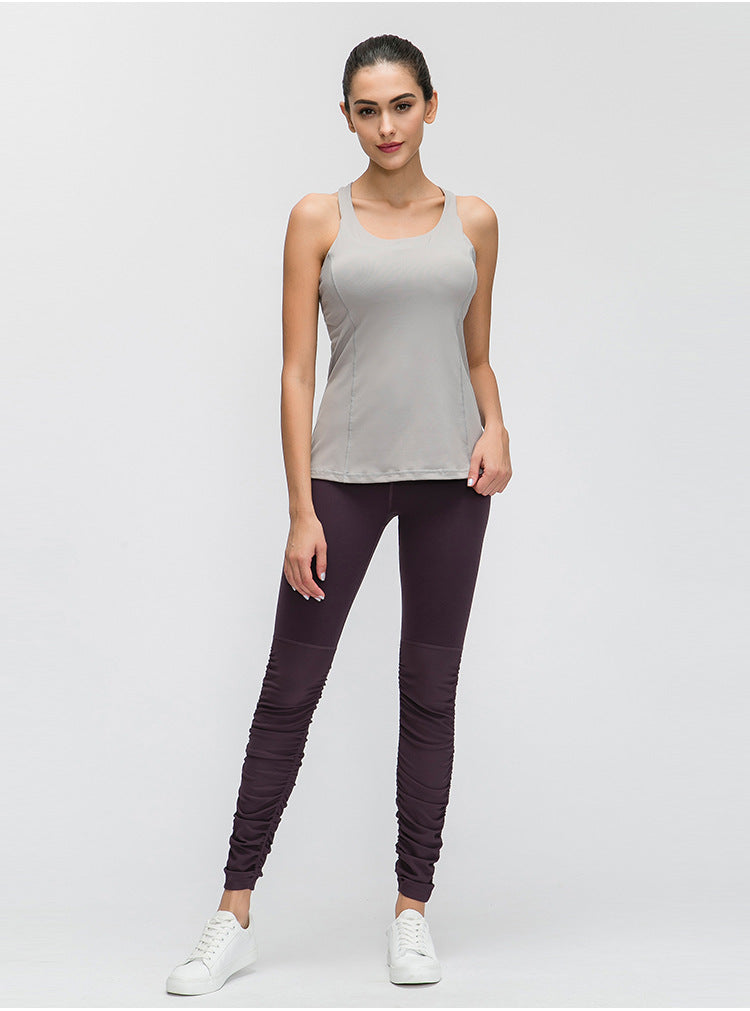 U-neck yoga vest