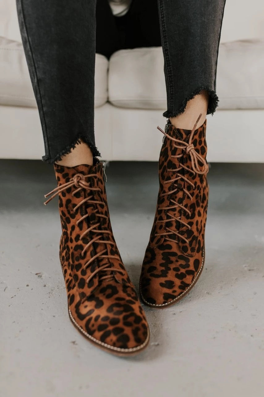 Bottes pour femmes à talons carrés bas et loisirs d'automne et d'hiver