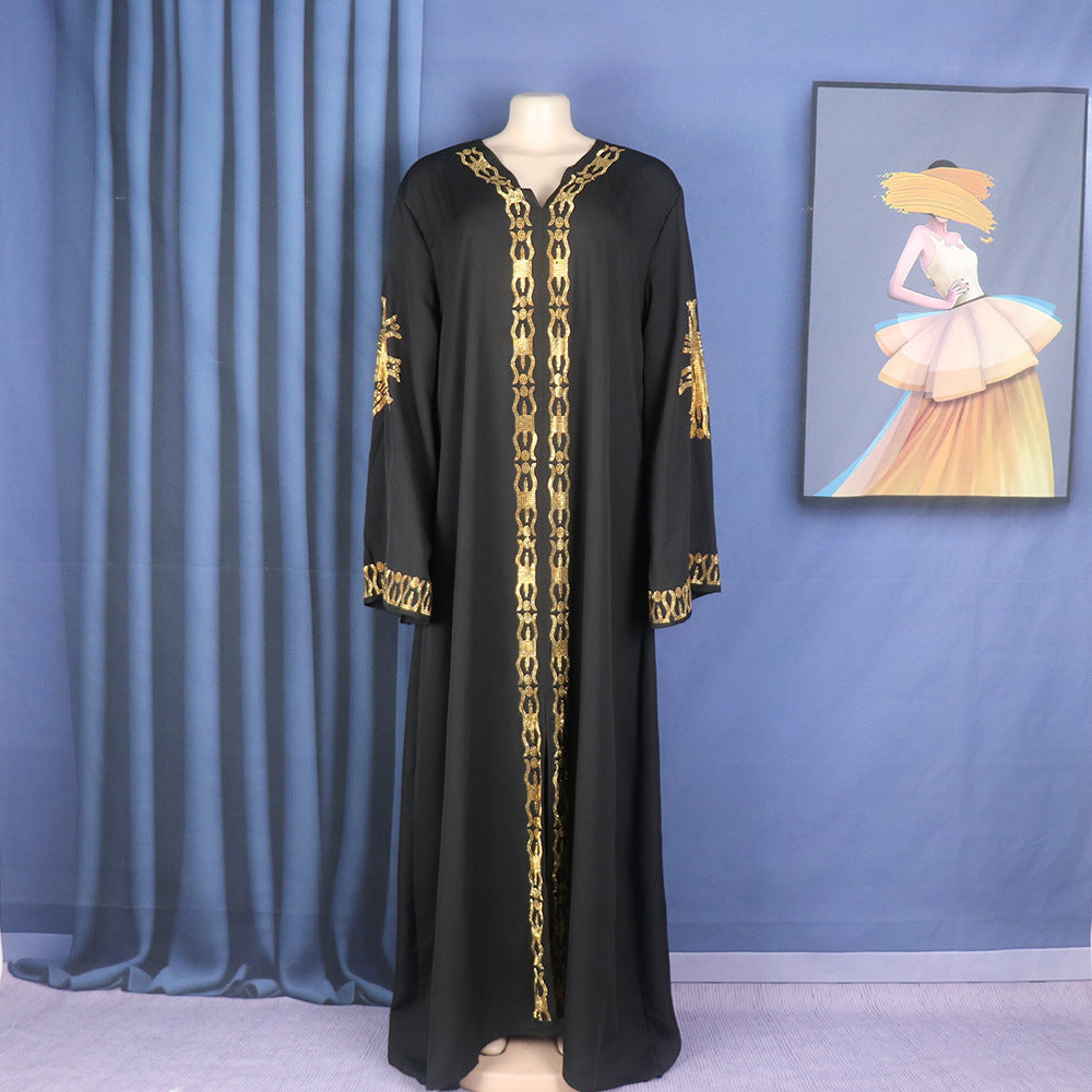 Ethnic Style Plus Size Dress Middle East Muslim Style Robe