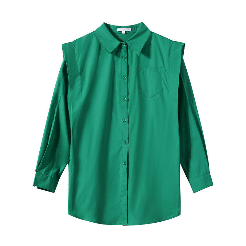 Design Sense OL Commuter Green Shirt