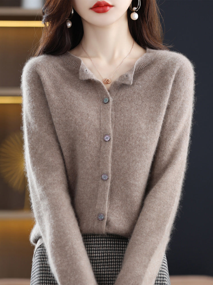 Autumn And Winter Bottoming Round Neck Long Sleeve Loose Top