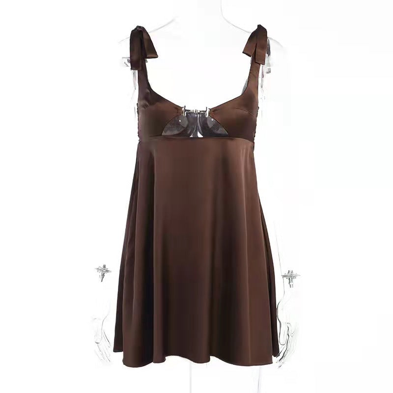 Women's Fashion Lace-up Tube Top Dress