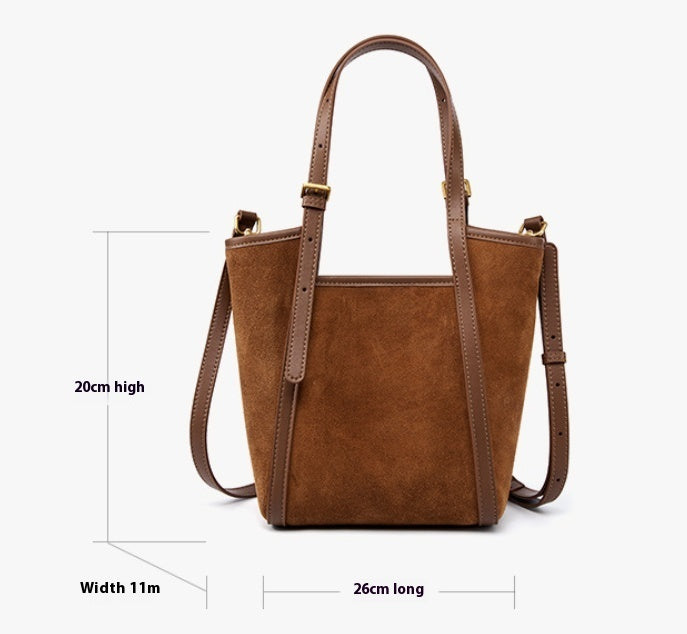 Women's Cowhide Casual Portable Messenger Bag