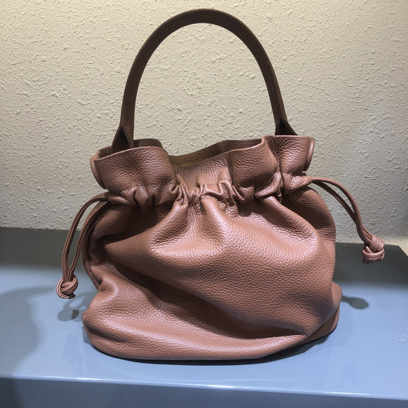 Fashion Leather Bucket Bag New Women