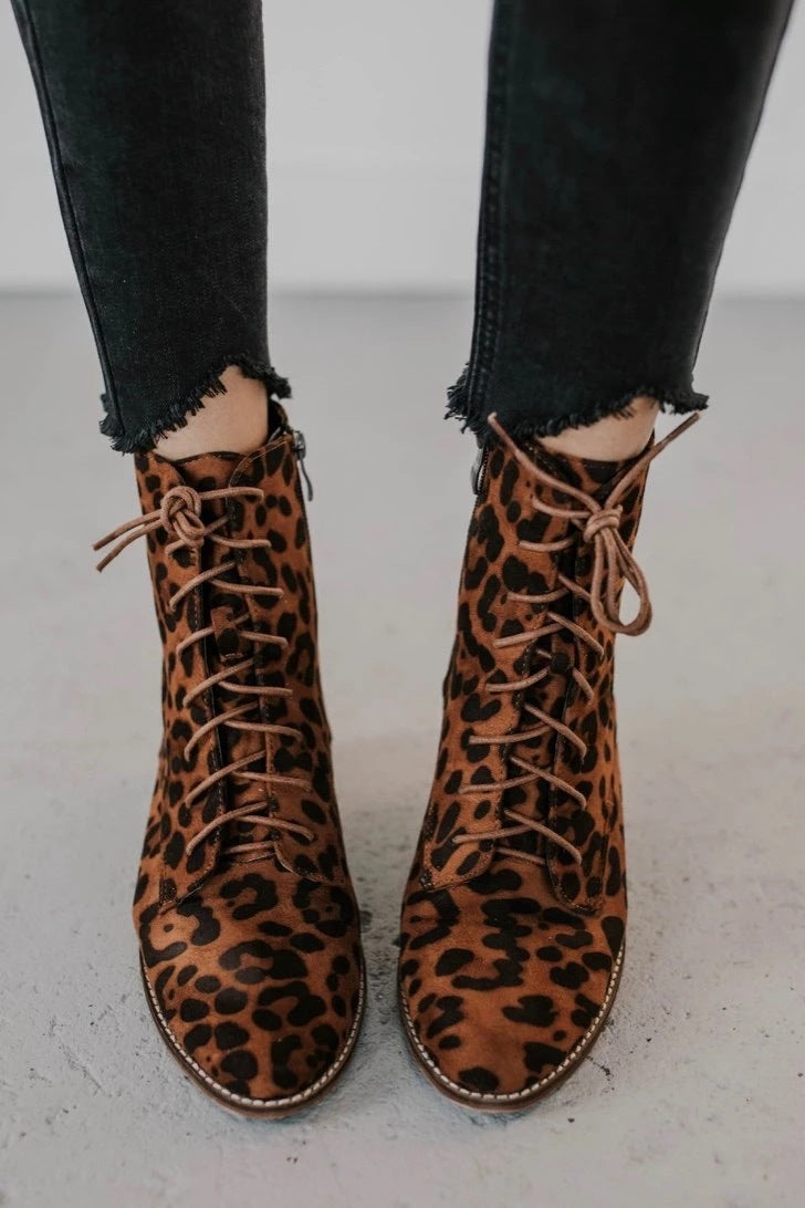 Bottes pour femmes à talons carrés bas et loisirs d'automne et d'hiver