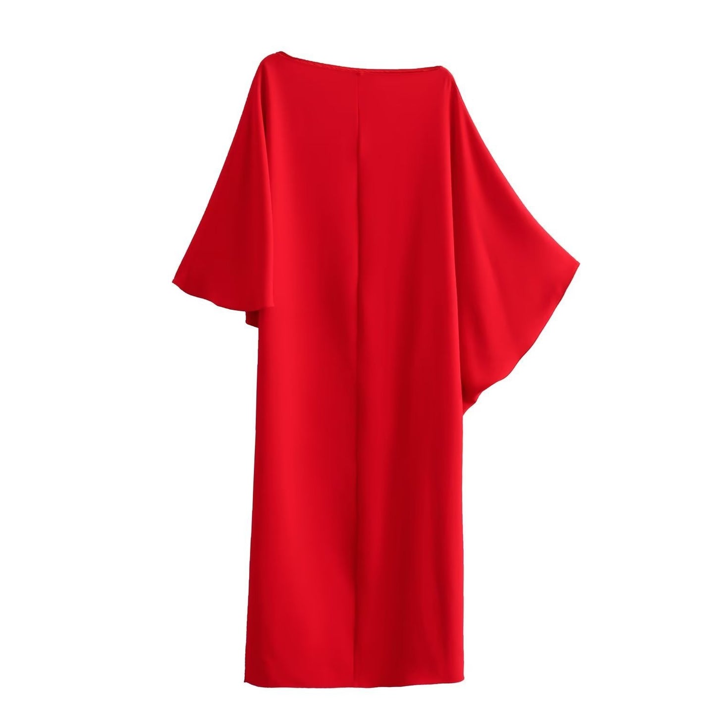 Robe chemise asymétrique de couleur unie pour femmes