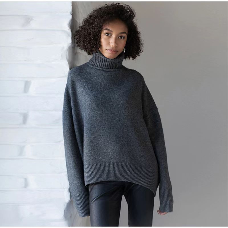 Autumn And Winter Loose Turtleneck European And American Sweater