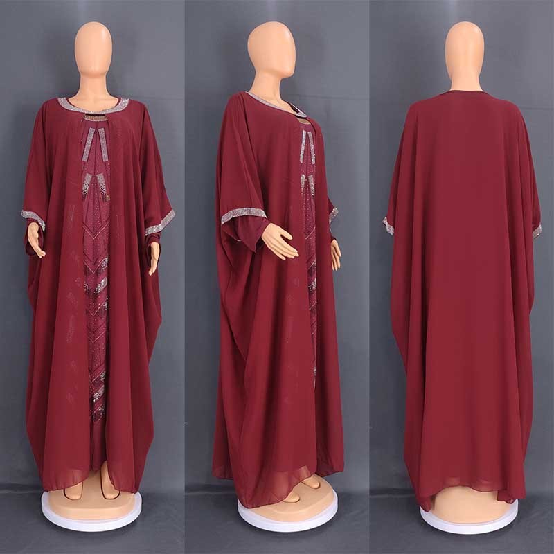 Chiffon Suit Women's Fashion Robe Dress