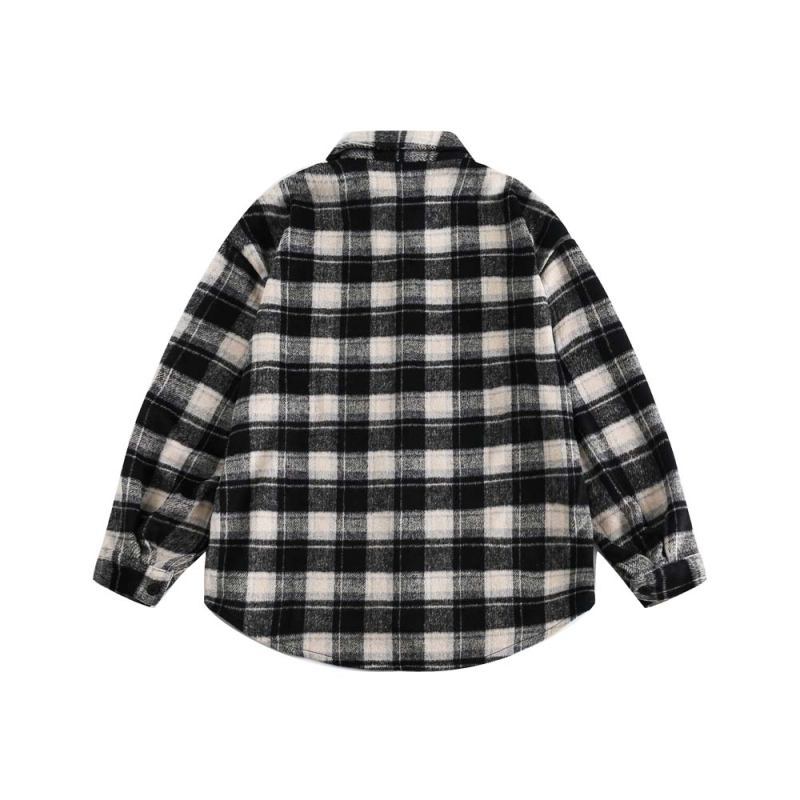 Winter Retro Plaid Shirt Boys And Girls College Style