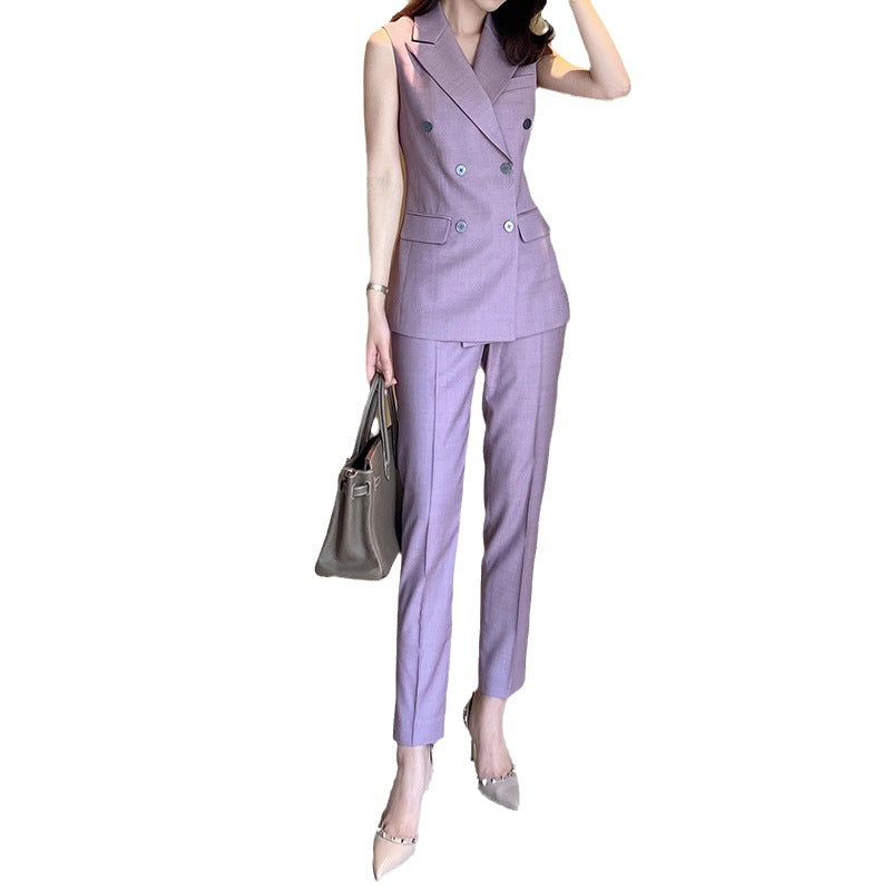 Women's Slim Fit Skinny Pants Suit