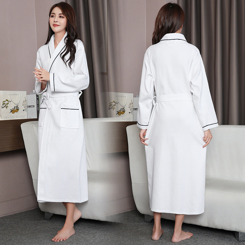 Thin Bathrobe Cotton Absorbent