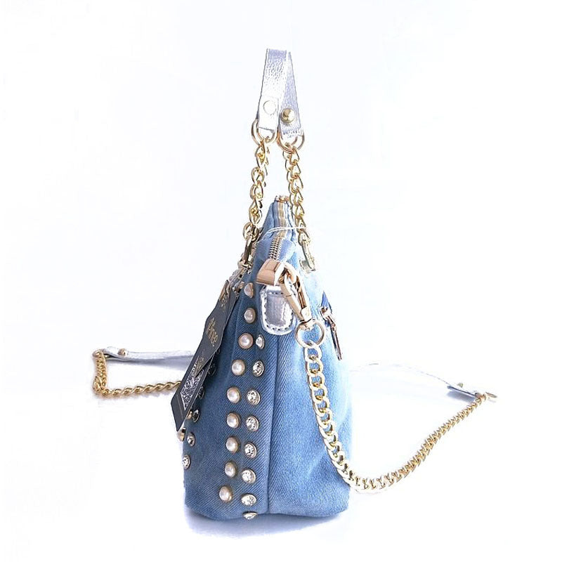 Cowgirl Diamond-studded One-shoulder Messenger Handbag