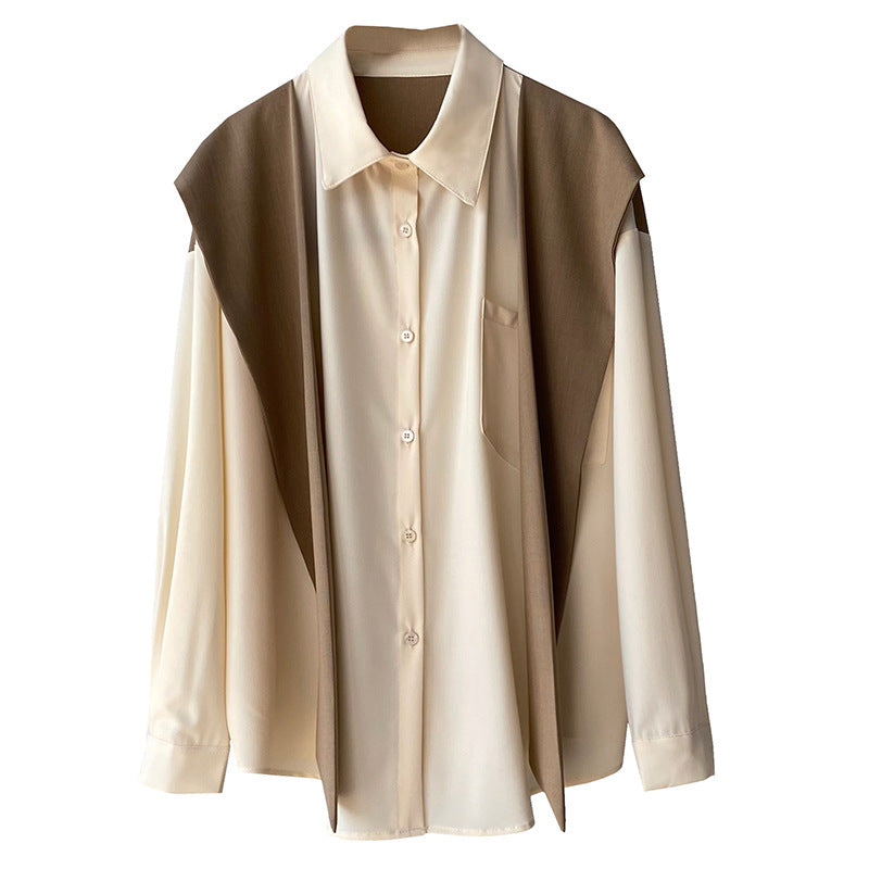 Women's Loose Casual Shawl Two-piece Shirt