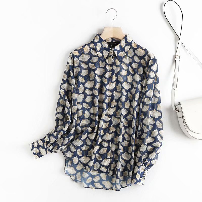 Wind early autumn long-sleeved blouse