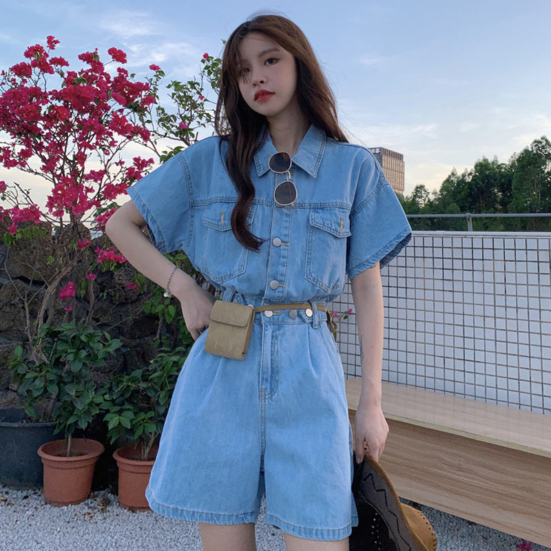 Women's Small Fashion Denim Jumpsuit