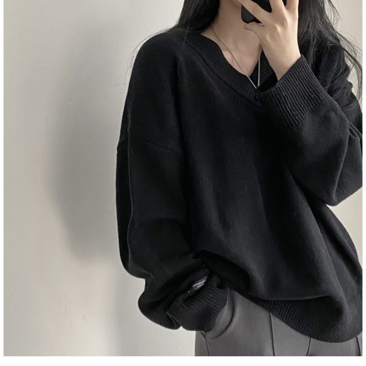 Women's Loose Outer Wear Knitted Top