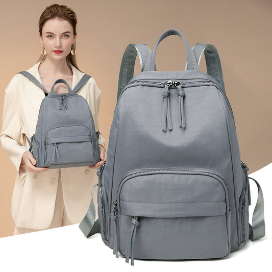 Backpack Simple And Fashionable Oxford Cloth Anti-theft Large-capacity Travel Leisure Trend