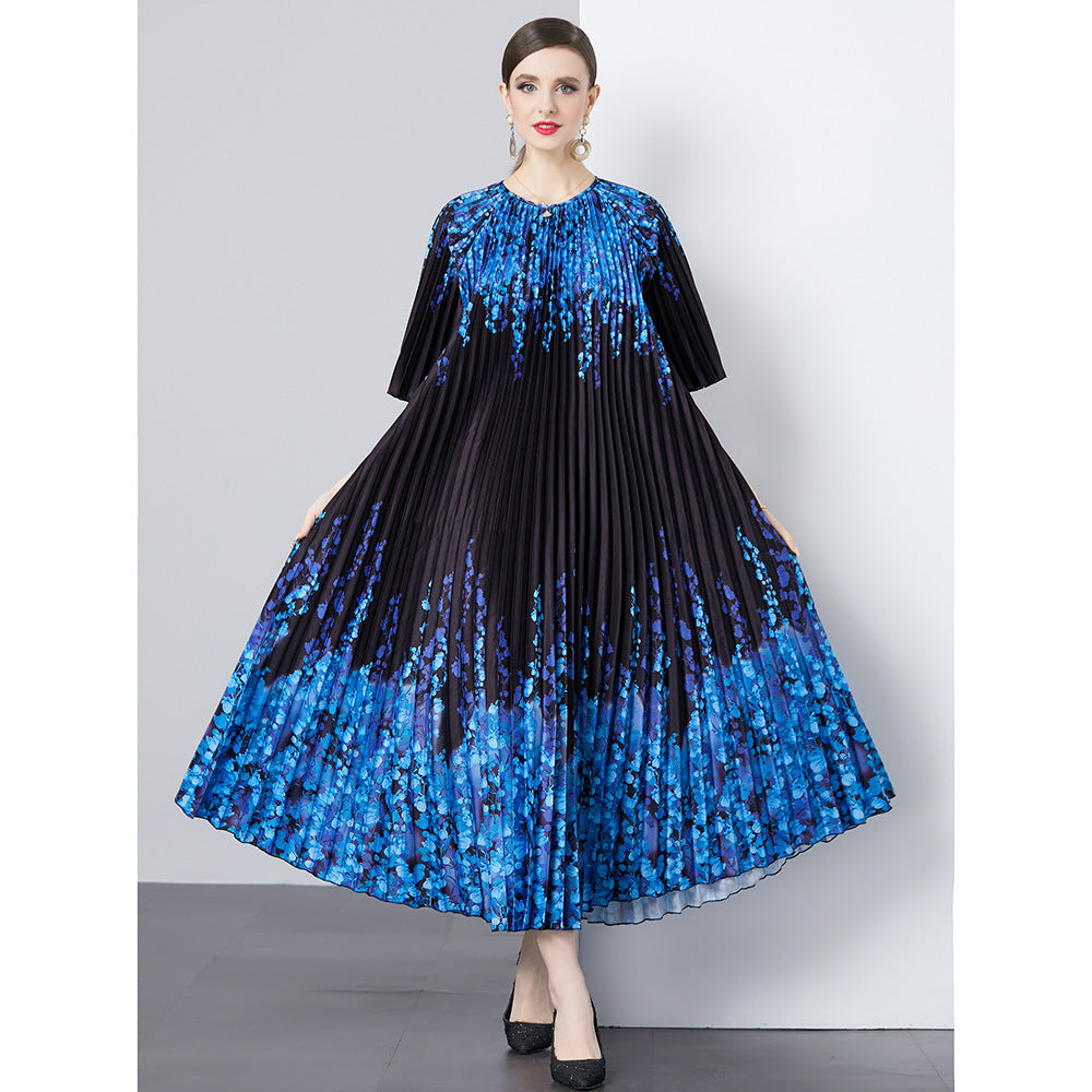 55 M Oversized Skirt Organ Pleated Dress