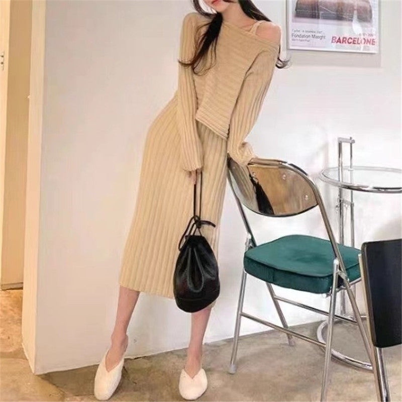 Winter New Slimming Graceful And Fashionable Autumn Clothes Two-piece Set