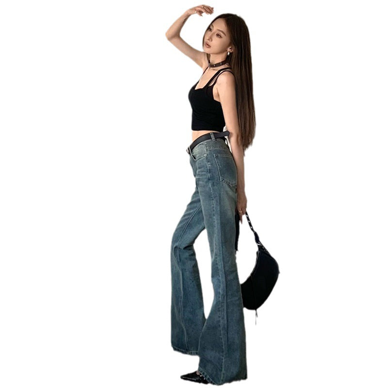 Temperament Wild High Waist Slimming Bootcut Pants