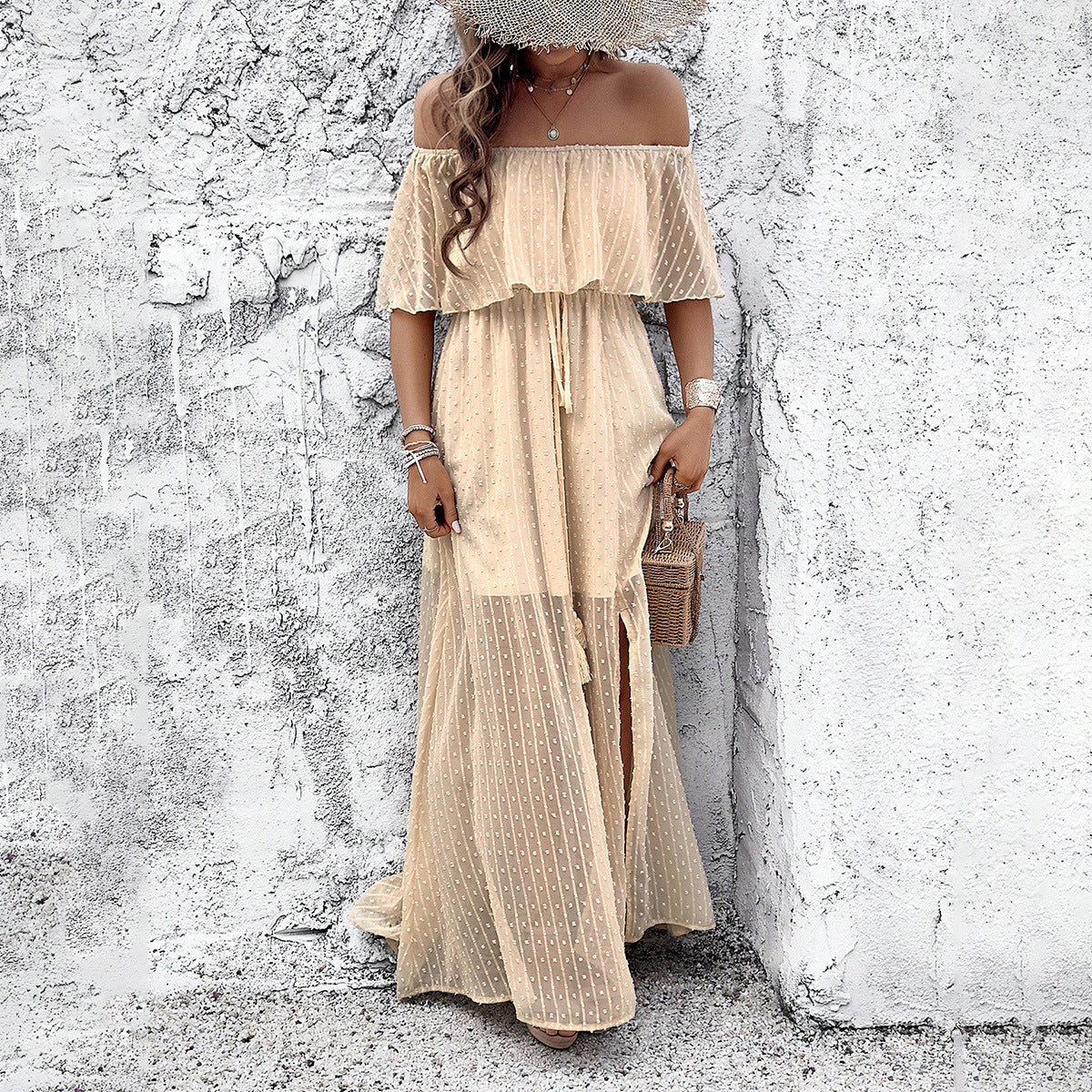 Women's Fashionable Elegant Off-shoulder Dress