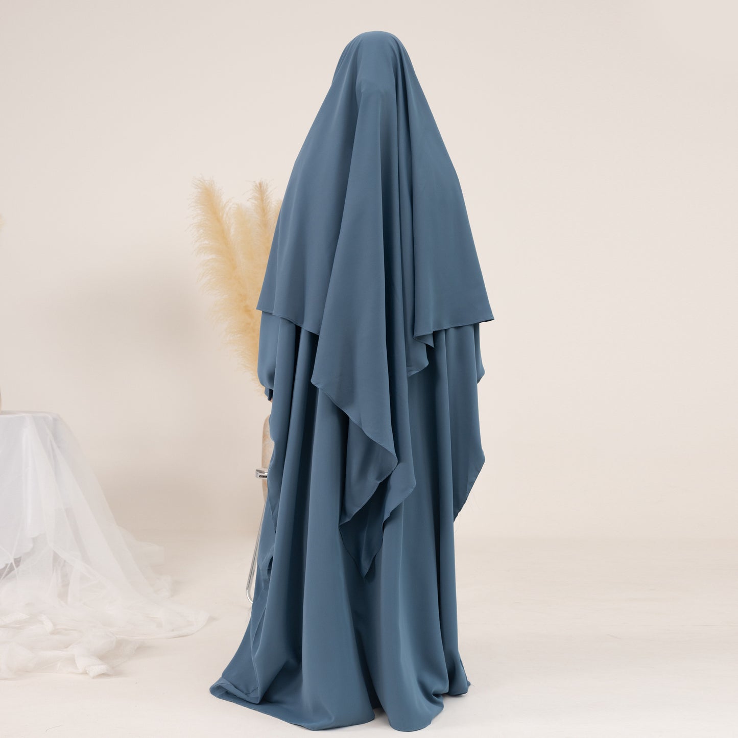 Robe à col rond et manches chauve-souris pour femmes