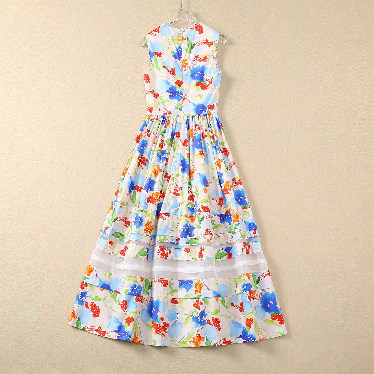 Vitality Holiday Swing Pure Cotton Floral Print Dress