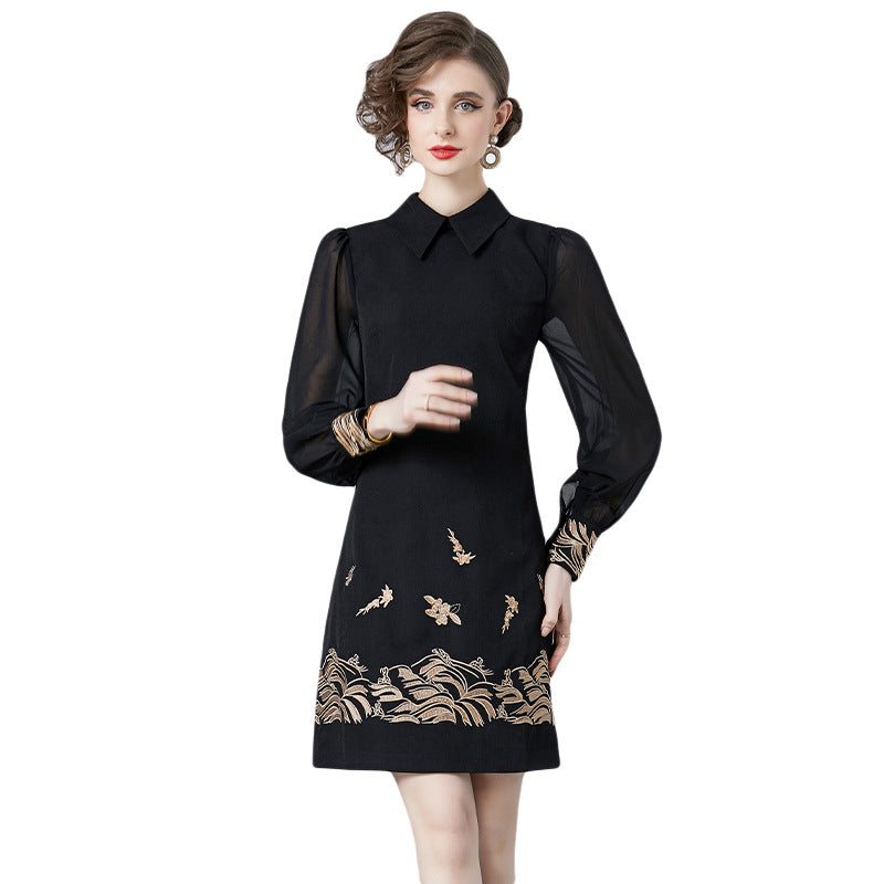 Anti-Aging Long Sleeves Dress Women