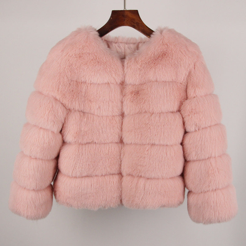 Women's Fox Faux Fur Coat