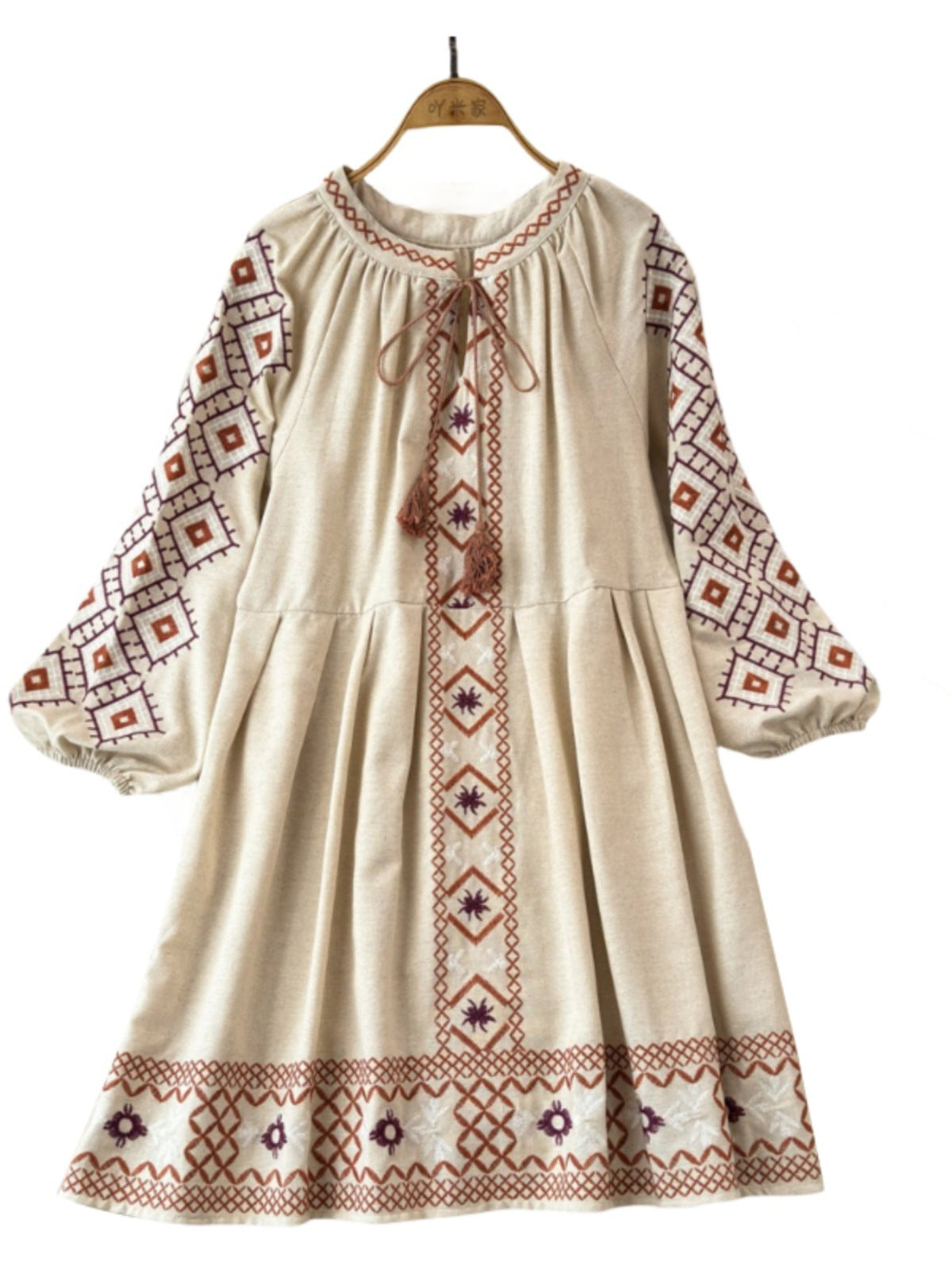 Bohemian Vacation Style Dress Women's Travel Wear