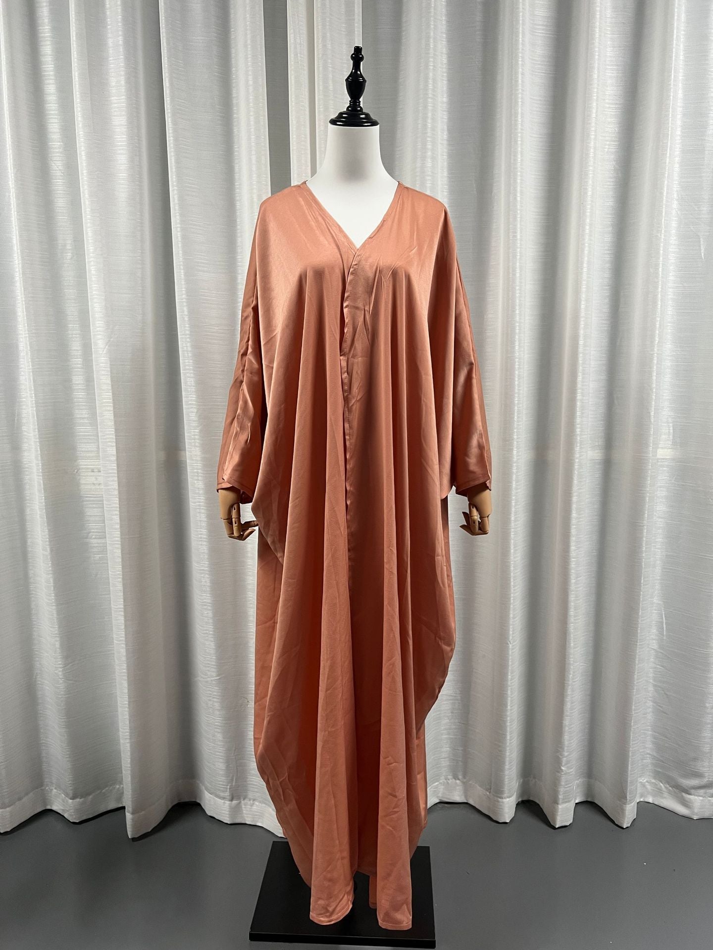 Women's Fashion European Muslim Satin Robe