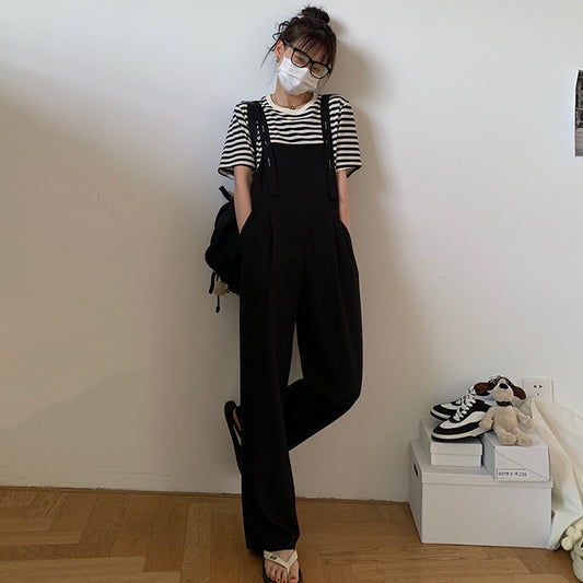 Women's Casual Wide Leg Adjustable Suit Overalls