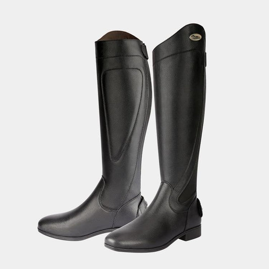 Fournitures pour bottes d'équitation en cuir de vache noir