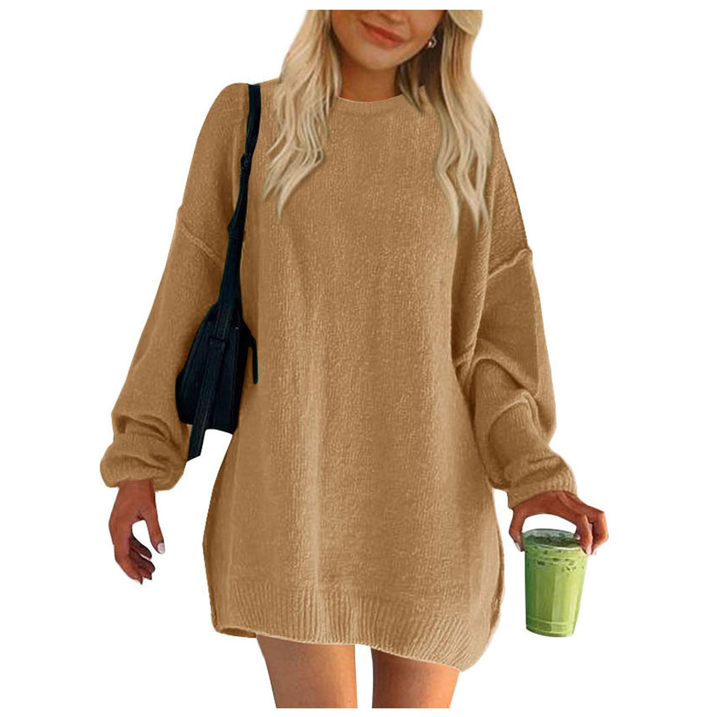 Women's Turtleneck Sweater Fashion Rib Knitted