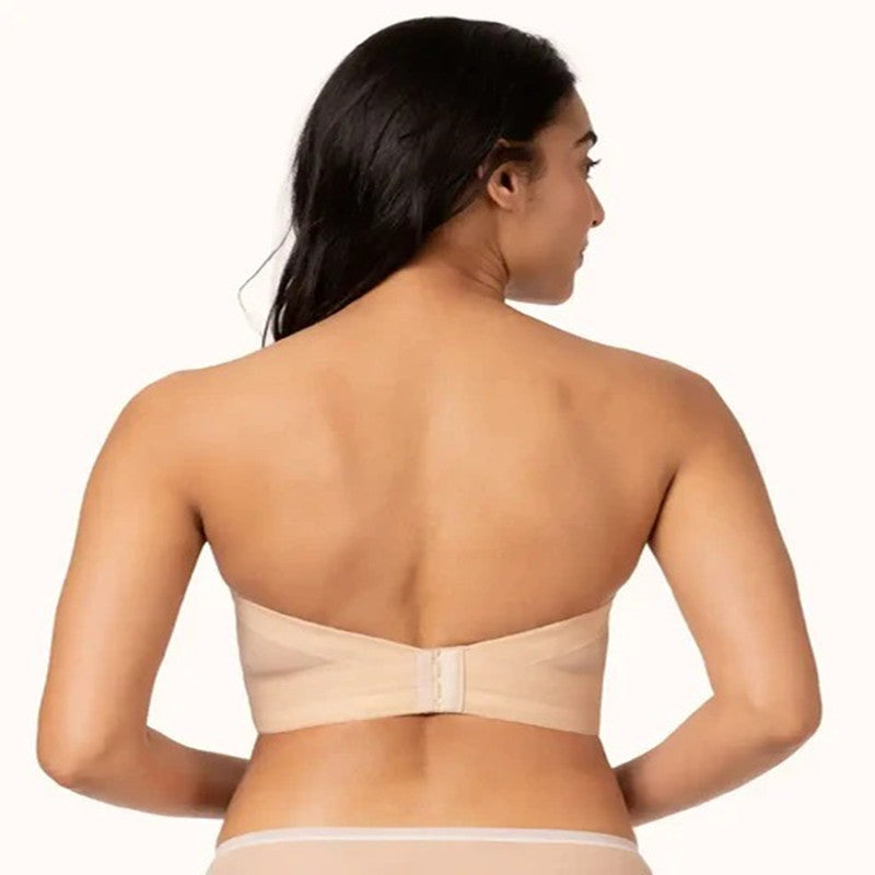 Backless Tube Top Low Back With Strap Bra