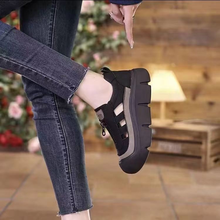 Chaussures décontractées ajourées à plateforme de mode d'été pour femmes