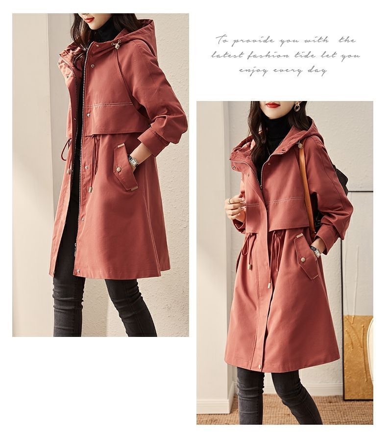 Manteau coupe-vent à la mode coréenne pour femmes, printemps et automne