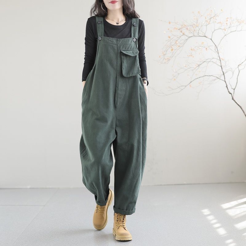 Artsy Vintage Plus-size Overalls