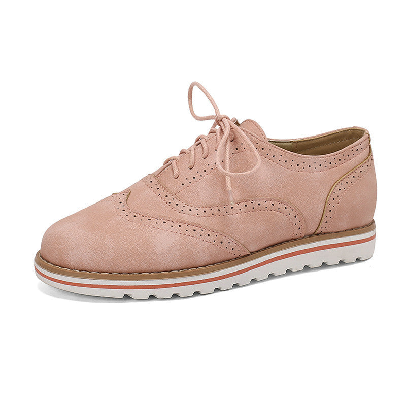 Chaussures Brogue Burnt pour femmes printemps et automne