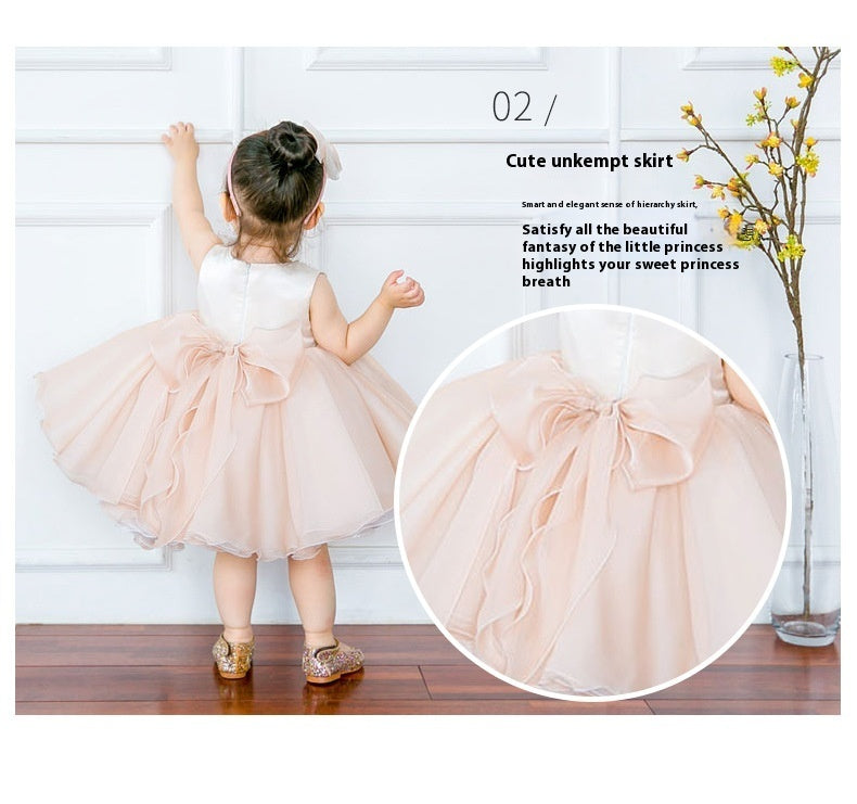 Robe de princesse pour bébé fille toute l'année