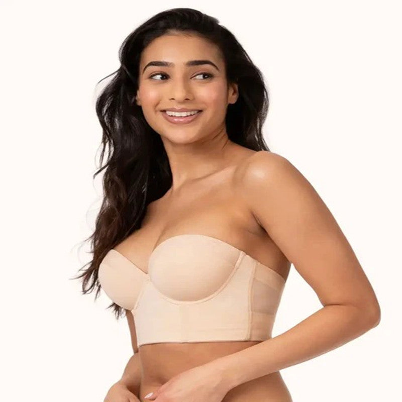 Haut tube dos nu avec soutien-gorge à bretelles