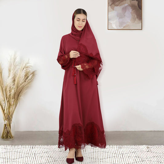 Women's Fashion Graceful Embroidery Dress Robe