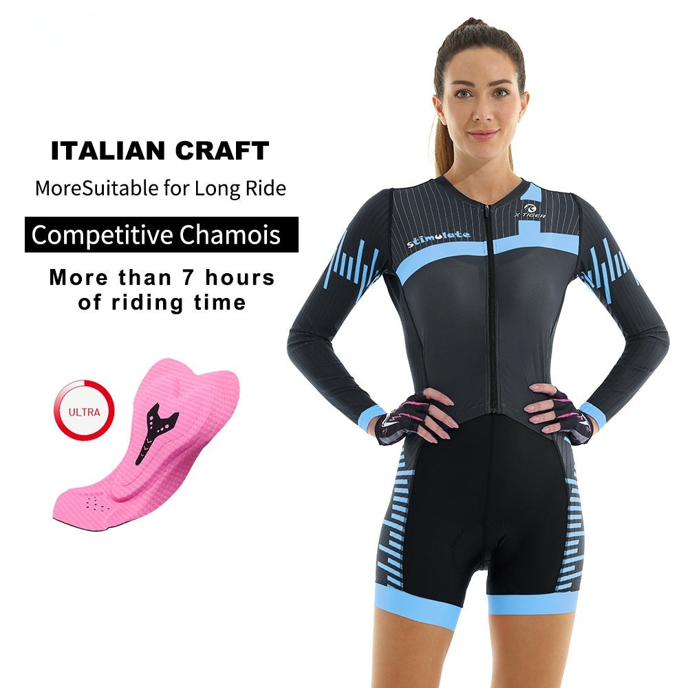 Bicycle Cycling Clothing One-piece Women's Slim Fit