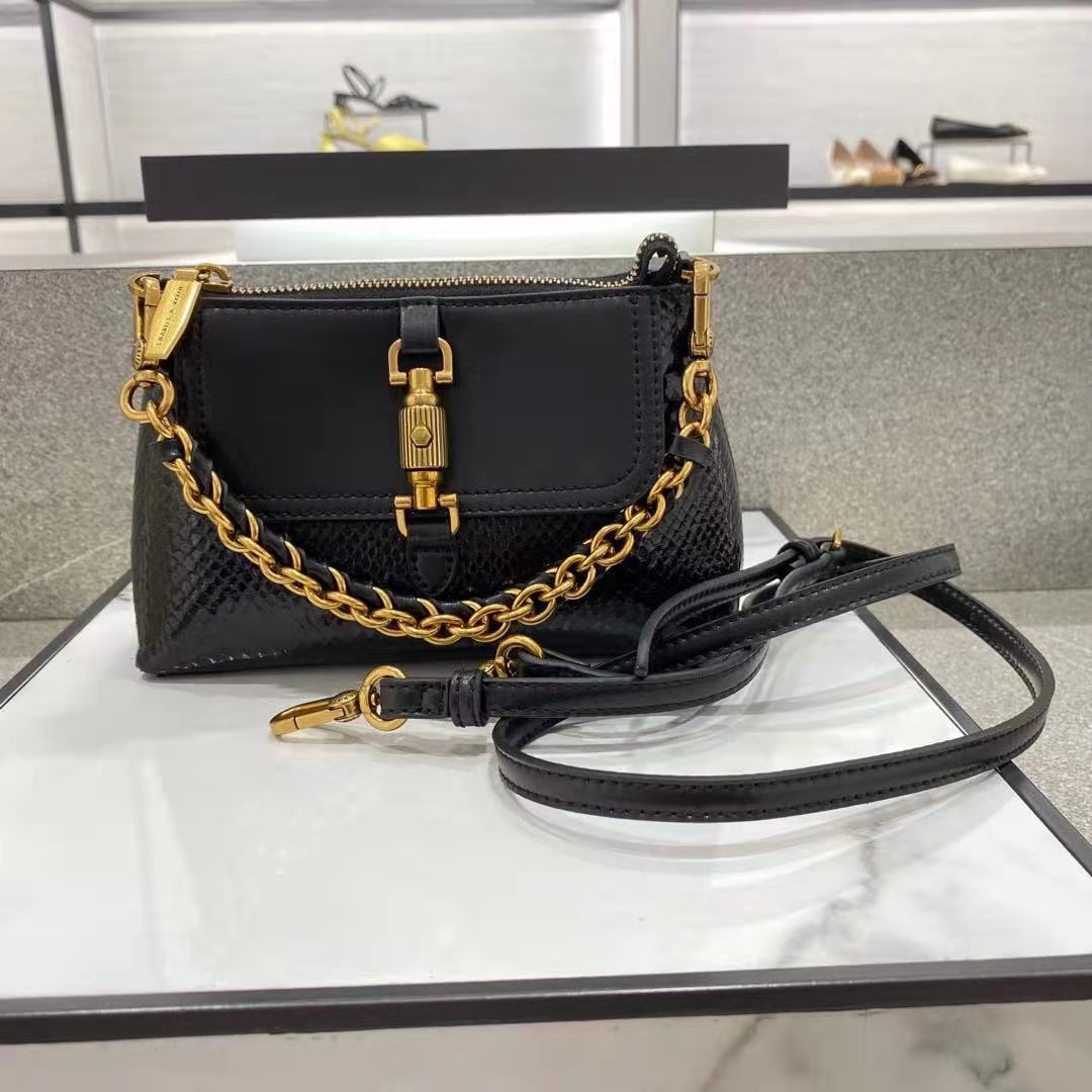 Fashion Small Square Bag With Horsebit Buckle And One-shoulder Messenger