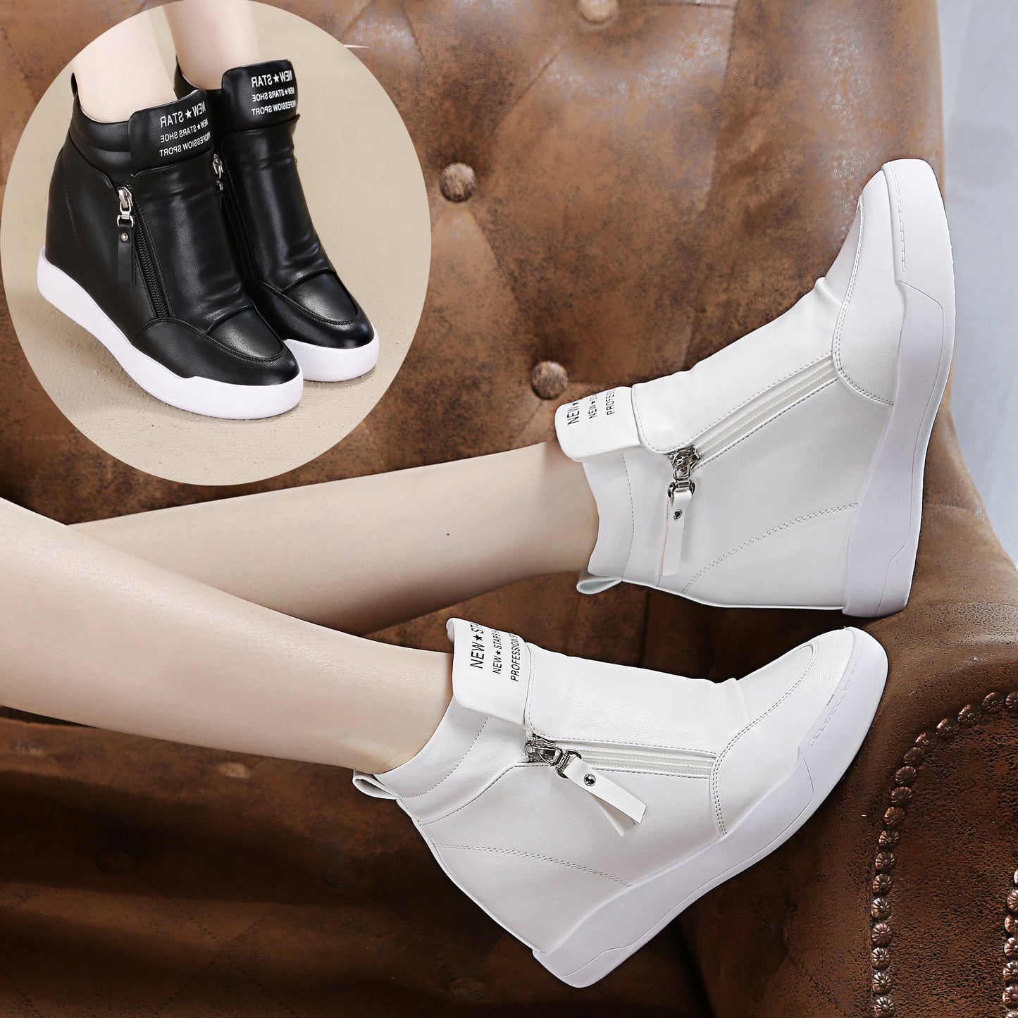 Women's Fashion Casual Exercise Letter Cotton Shoes