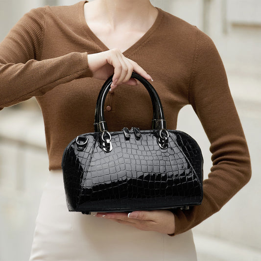 Sac messager en cuir de vachette à la mode pour femme