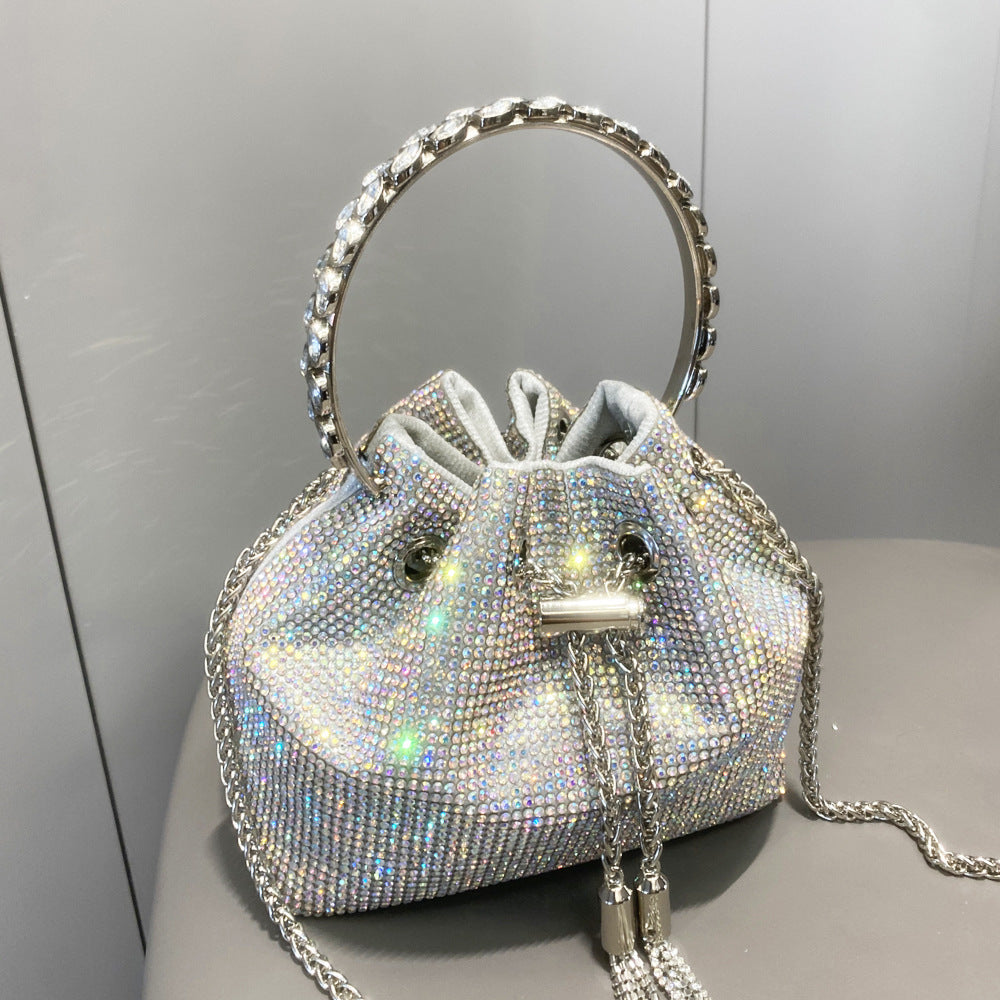 Sac à main européen et américain en diamant brillant pour femmes