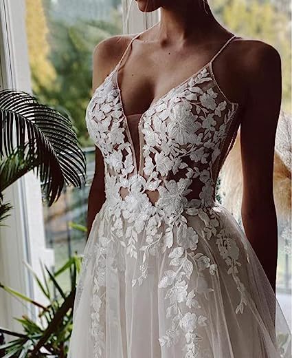 Robe de mariée pour femmes, bretelles en dentelle, dos nu