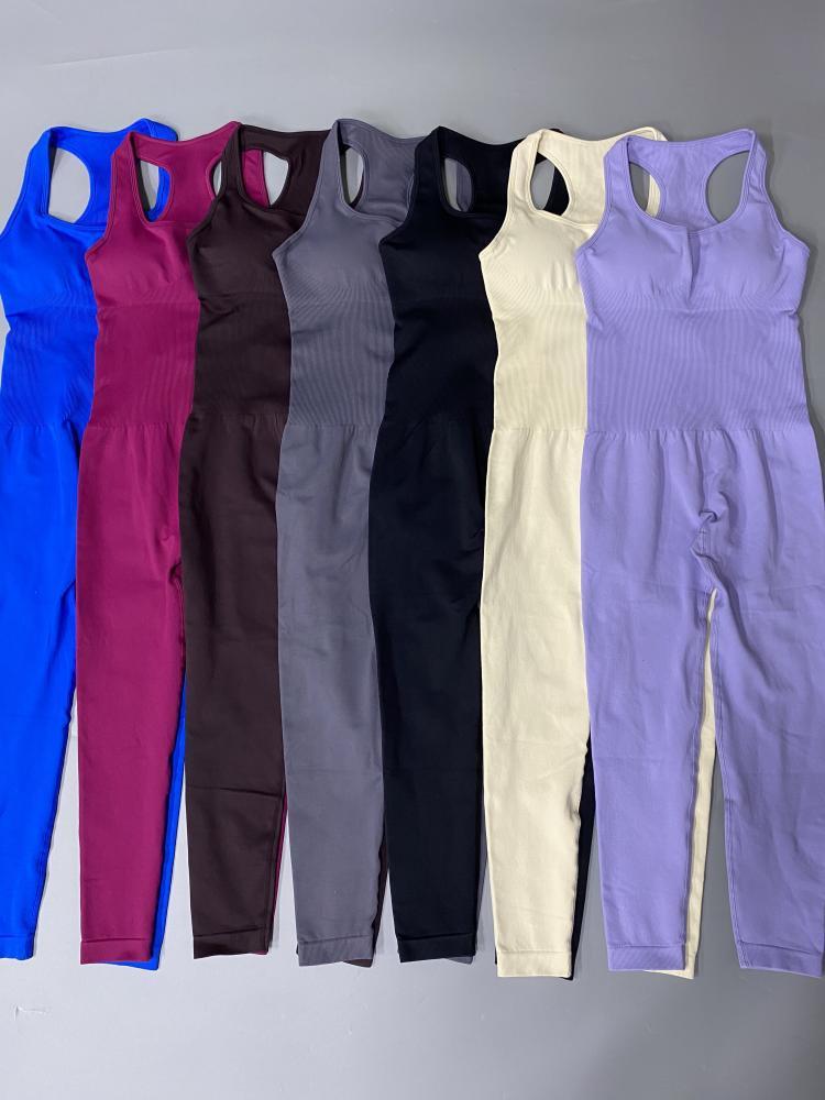 Women's One-piece Yoga Set With Jumpsuit Pants