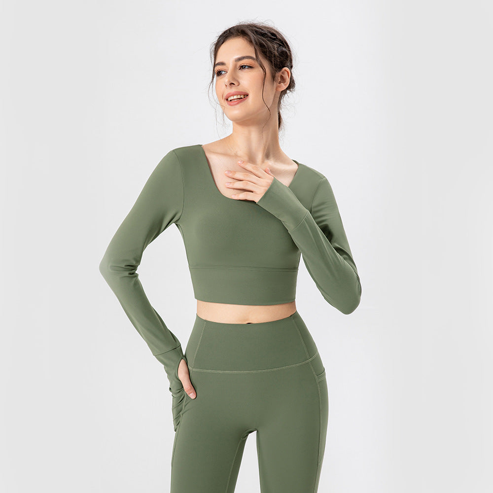 Ropa de yoga para mujer con almohadilla para el pecho